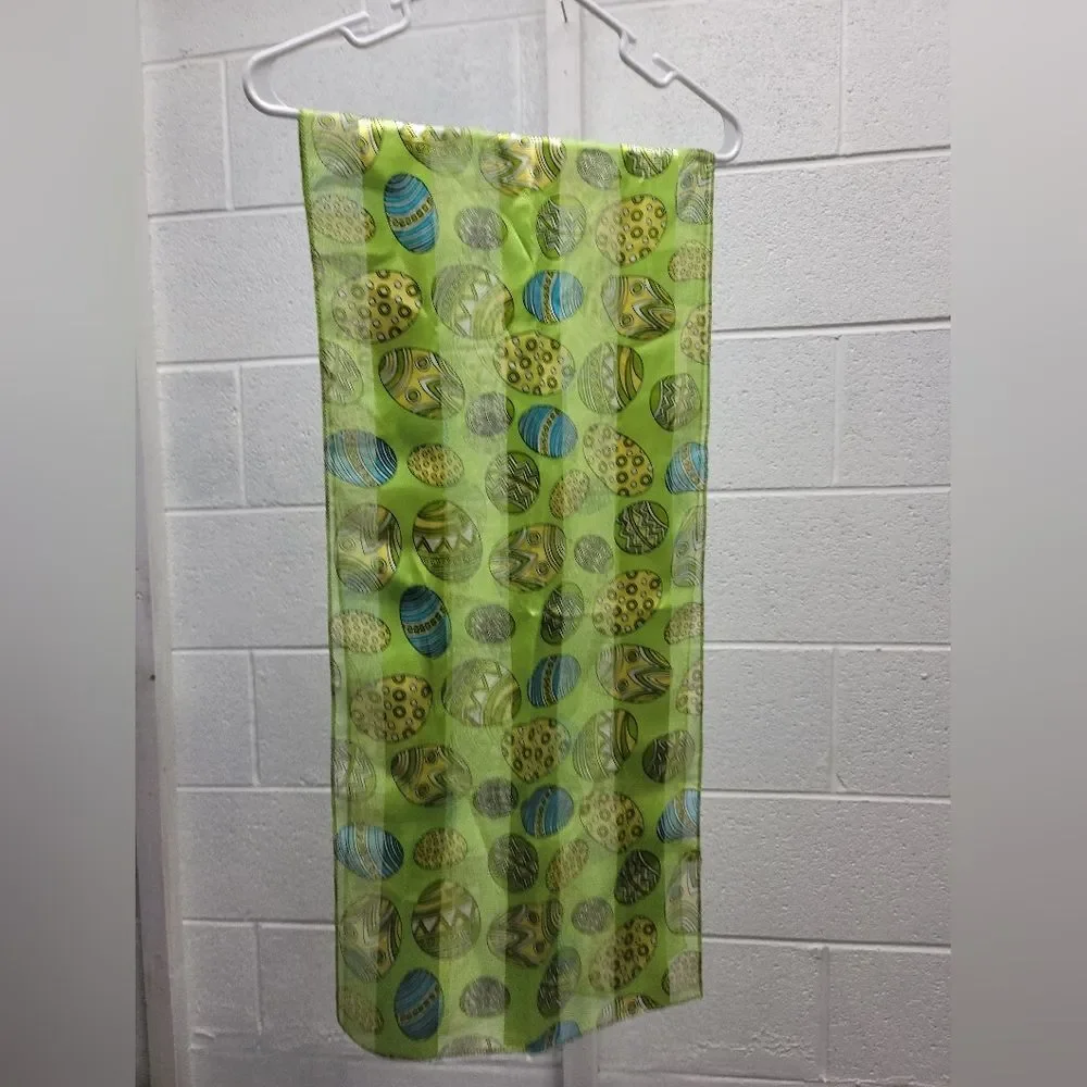 Scarf with Decorated Eggs for Easter